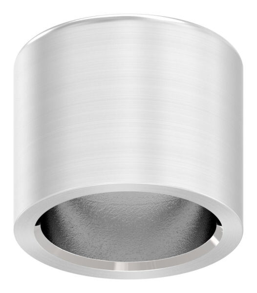 Endkappe für 12mm Rundmaterial, leicht gewölbt, zum Kleben, V2A