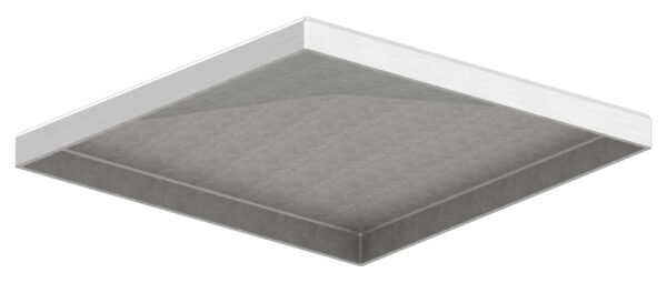 Pyramidenkappe, für Rohr 120x120mm, geschliffen, V2A