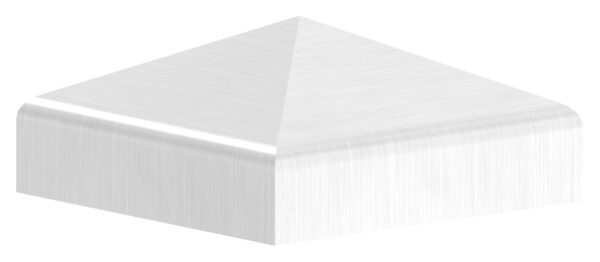 Pyramidenkappe, für Rohr 30x30mm, geschliffen, V2A
