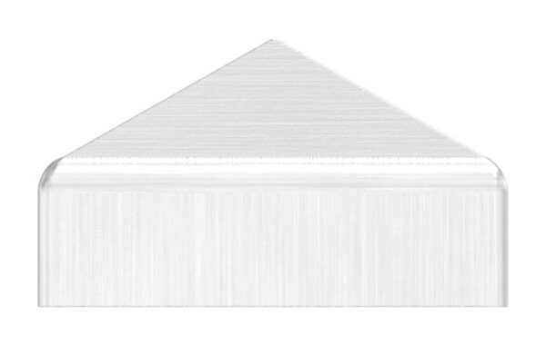 Pyramidenkappe, für Rohr 30x30mm, geschliffen, V2A