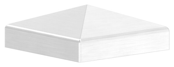 Pyramidenkappe, für Rohr 50x50mm, geschliffen, V2A