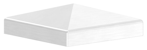 Pyramidenkappe, für Rohr 60x60mm, geschliffen, V2A