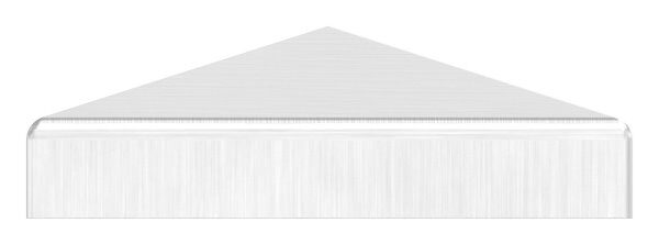 Pyramidenkappe, für Rohr 60x60mm, geschliffen, V2A