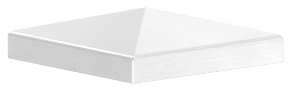 Pyramidenkappe, für Rohr 70x70mm, geschliffen, V2A
