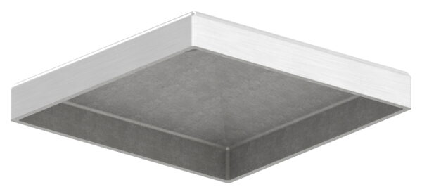 Pyramidenkappe, für Rohr 70x70mm, geschliffen, V2A