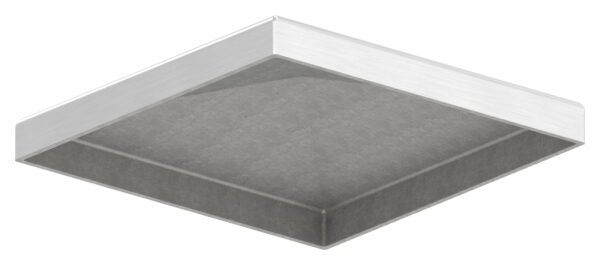Pyramidenkappe, für Rohr 90x90mm, geschliffen, V2A