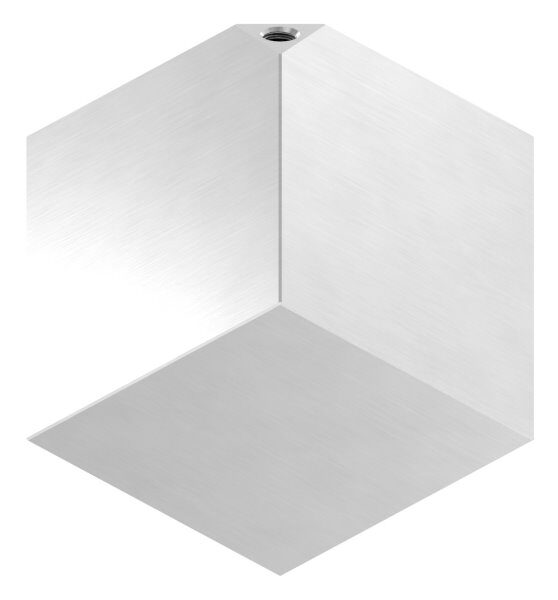 Würfel, 80x80mm, Innengewinde M8, V2A