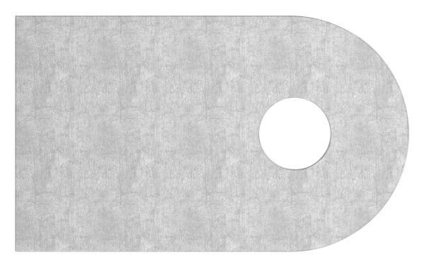 Anschweißlasche, 50x30x6mm, Oberfläche 3c...