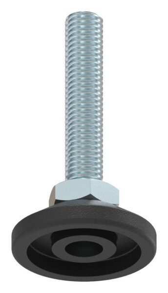 Stellfuß mit Justierschraube mit Innensechskant, Fuß-Ø 38mm, M10x50