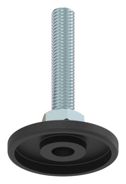 Stellfuß mit Justierschraube mit Innensechskant, Fuß-Ø 48mm, M10x50