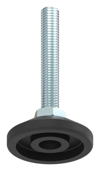 Stellfuß mit Justierschraube mit Innensechskant, Fuß-Ø 38mm, M8x50