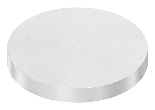 Ronde Ø 80x10mm, mit Längsschliff, V2A