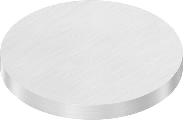 Ronde Ø 100x10mm, mit Längsschliff, V2A