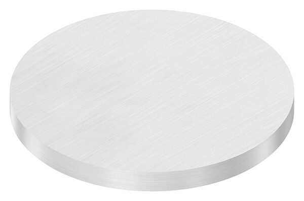 Ronde Ø 120x10mm, mit Längsschliff, V2A