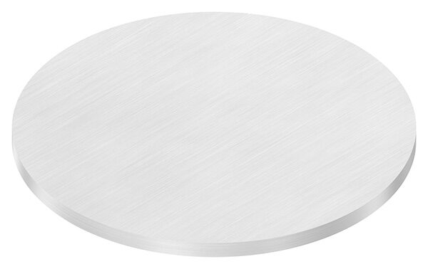 Ronde Ø 140x6mm, mit Längsschliff, V2A