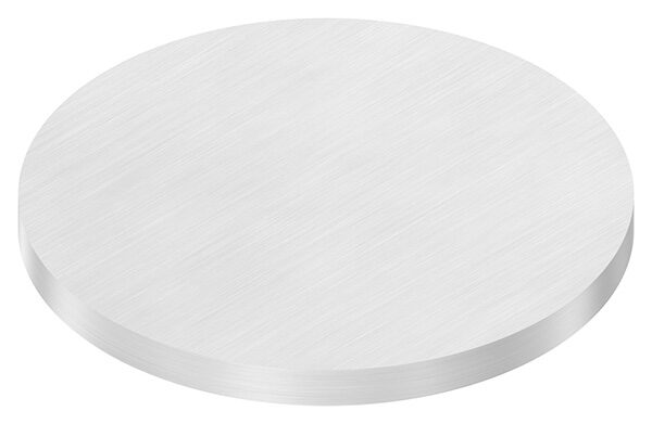 Ronde Ø 140x10mm, mit Längsschliff, V2A