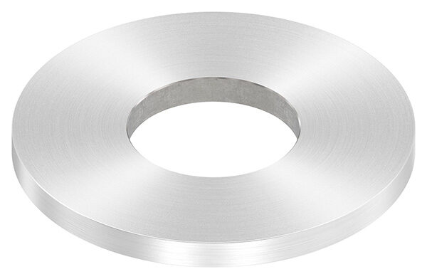 Ankerplatte, Ø 80x6mm, mit Mittelbohrung Ø 34mm, mit Rundschliff, V2A