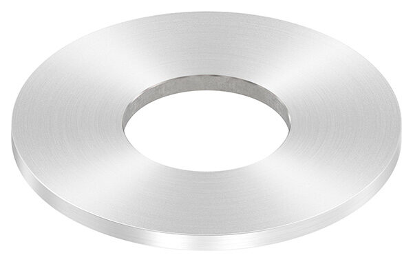 Ankerplatte, Ø 80x4mm, mit Mittelbohrung Ø 34,1mm, mit Rundschliff, V2A
