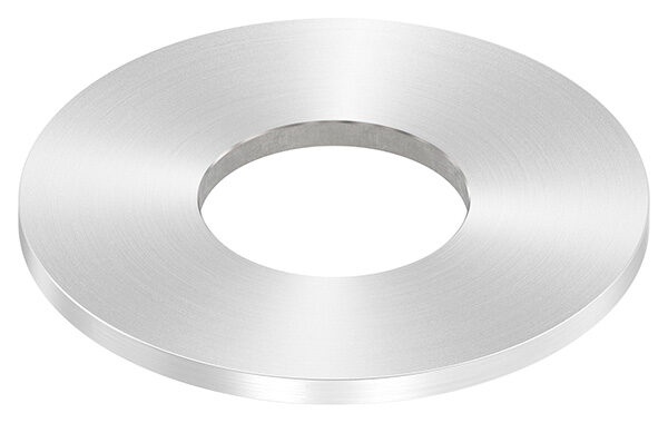 Ankerplatte, Ø 80x4mm, mit Mittelbohrung Ø 34,1mm, mit Rundschliff, V2A