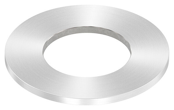 Ankerplatte, Ø 80x4mm, mit Mittelbohrung Ø 42,8mm, mit Rundschliff, V2A