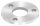 Ankerplatte, Ø 100x8mm, 3x 13mm und 1x 42,8mm Bohrung, mit Rundschliff, V2A