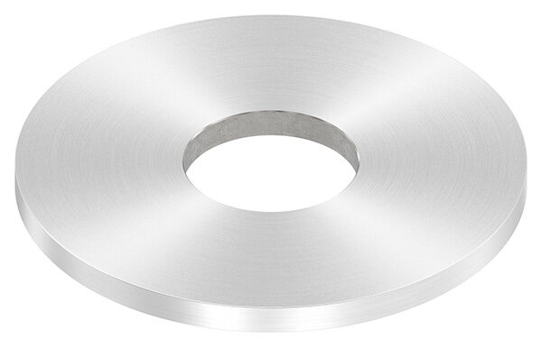 Ankerplatte, Ø 100x6mm, mit Mittelbohrung Ø 34mm, mit Rundschliff, V2A