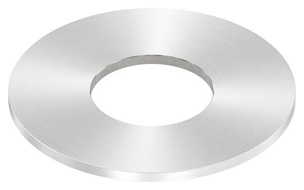 Ankerplatte, Ø 100x4mm, mit Mittelbohrung Ø 42,8mm, mit Rundschliff, V2A