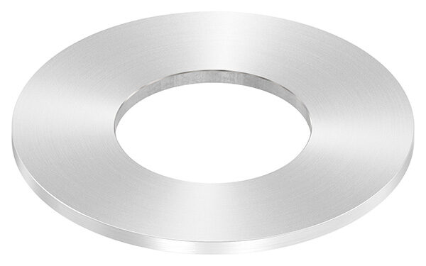 Ankerplatte, Ø 100x4mm, mit Mittelbohrung Ø 48,7mm, mit Rundschliff, V2A