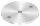 Ankerplatte, Ø 120x8mm, 2x11mm und 1x 12,5mm Bohrung, mit Rundschliff, V2A