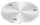 Ankerplatte, Ø 140x8mm, 3x 13mm Bohrung, mit Rundschliff, V2A