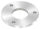 Ankerplatte, Ø 140x10mm, 3x 13mm und 1x 60,7mm Bohrung, mit Rundschliff, V2A
