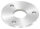 Ankerplatte, Ø 120x8mm, 3x 13mm und 1x 42,8mm Bohrung, mit Rundschliff, V2A