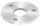 Ankerplatte, Ø 120x8mm, 3x 13mm und 1x 42,8mm Bohrung, mit Rundschliff, V2A