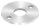 Ankerplatte, Ø 100x6mm, 2x 13mm und 1x 34,1mm Bohrung, mit Rundschliff, V2A