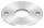 Ankerplatte, Ø 120x8mm, 2x 13mm und 1x 42,8mm Bohrung, mit Rundschliff, V2A