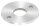 Ankerplatte, Ø 120x8mm, 2x 13mm und 1x 42,8mm Bohrung, mit Rundschliff, V2A