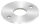 Ankerplatte, Ø 120x6mm, 2x 13mm und 1x 42,8mm Bohrung, mit Rundschliff, V2A