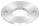 Ankerplatte, Ø 120x8mm, 2x 13mm und 1x 48,7mm Bohrung, mit Rundschliff, V2A
