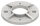 Ankerplatte, Ø 100x8mm, 2x 11mm und 2x 4mm Bohrung, Mittelbohrung 42,6mm, roh, V2A