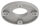 Ankerplatte, Ø 100x8mm, 2x 11mm und 2x 4mm Bohrung, Mittelbohrung 42,6mm, roh, V2A