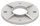 Ankerplatte, Ø 120x8mm, 2x 11mm und 2x 4mm Bohrung, Mittelbohrung 48,5mm, roh, V2A