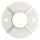Ankerplatte, Ø 120x8mm, 2x 11mm und 2x 4mm Bohrung, Mittelbohrung 48,5mm, roh, V2A