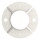 Ankerplatte, Ø 120x8mm, 2x 11mm und 2x 4mm Bohrung, Mittelbohrung 60,5mm, roh, V2A