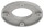 Ankerplatte, Ø 120x8mm, 2x 11mm und 2x 4mm Bohrung, Mittelbohrung 60,5mm, roh, V2A