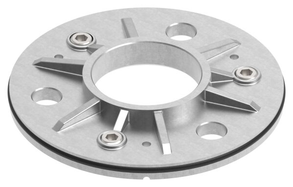 Ankerplatte mit Gummiring, Ø 123,5x8mm,...