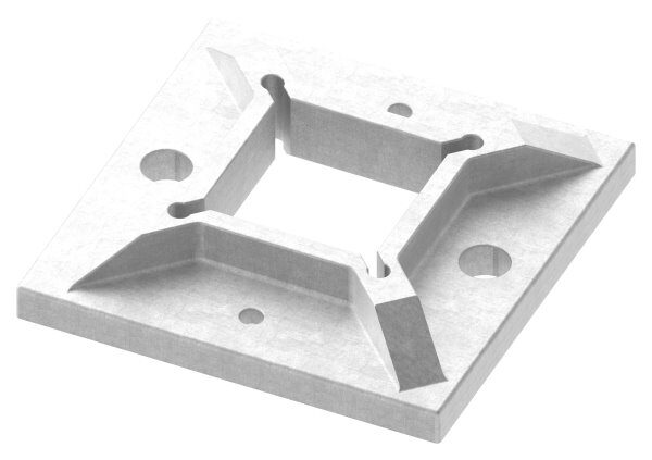 Wand- u. Bodenanker, 100x100x8mm, mit Bohrung...
