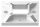 Wand- u. Bodenanker, 100x100x8mm, mit Bohrung 40,2x40,2mm, mit 2x 11mm und 2x 5mm Bohrung, V2A