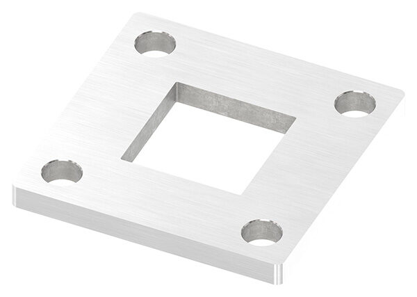 Ankerplatte, 68x68x6mm, 4x 9mm und 1x 30,2x30,2mm...