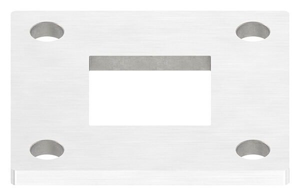 Ankerplatte, 92x92x6mm, 4x 11mm und 1x 40,2x40,2mm, mit...