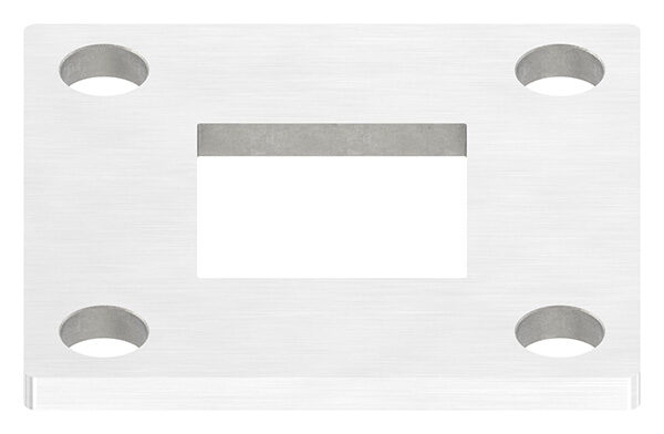 Ankerplatte, 92x92x6mm, 4x 13mm und 1x 40,2x40,2mm...